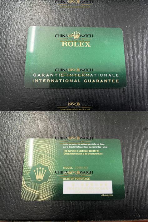 rolex card nuova e vecchia|rolex service card.